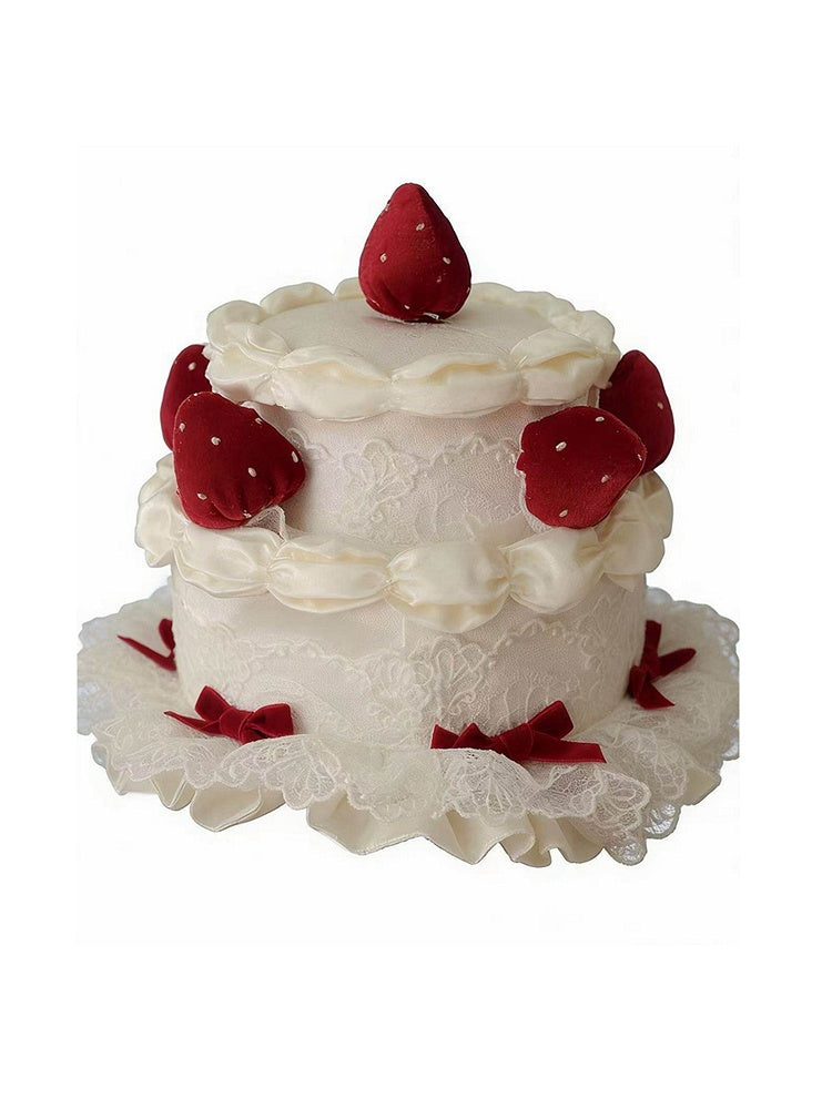 Strawberry Cream Cake Mini Hat - Human Form Letter