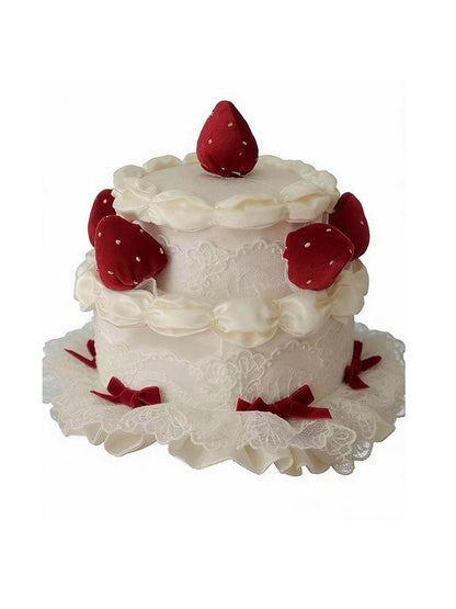 Strawberry Cream Cake Mini Hat - Human Form Letter