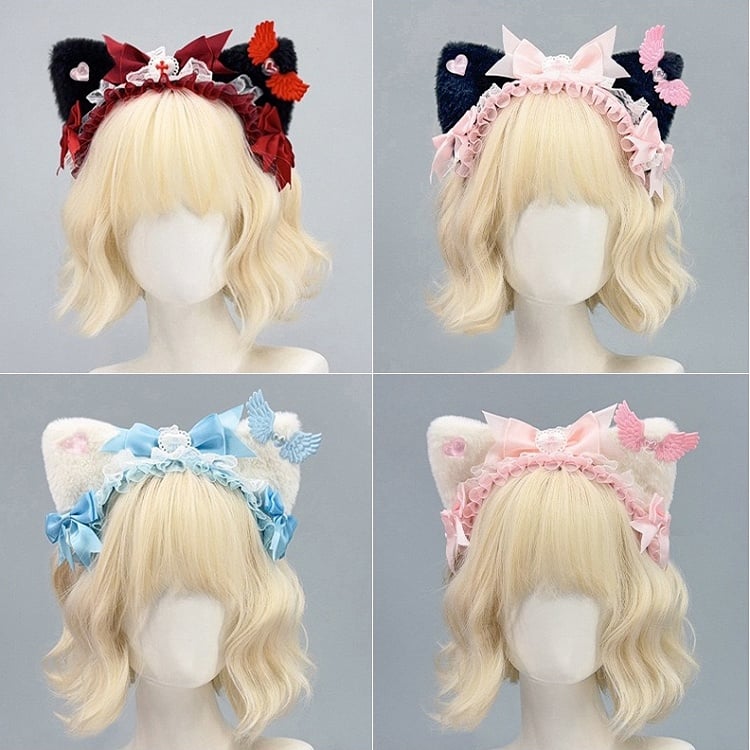 Ear Kitty Color 4 Kei Lace Options KC Trim Jirai Details Bowknot