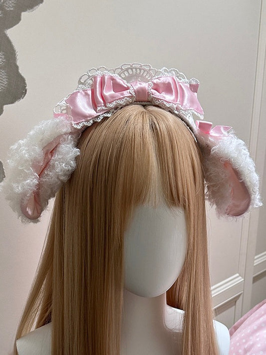 Kawaii Sheep Ear KC in 3 Color Variants - Sheep Puff Atelier