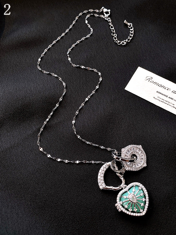 Halskette Herz Bittersweet OptionsY2K 3 Anhänger