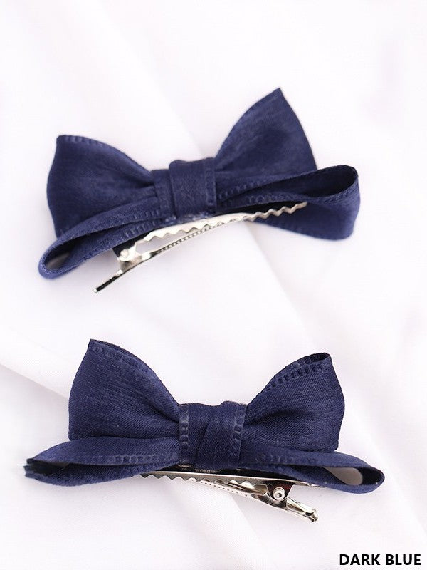 11 Satin Lolita Options Color Bowknot Hairclip
