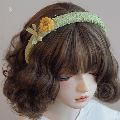 KCオプション5ひまわりの花柄グリーンデザイン