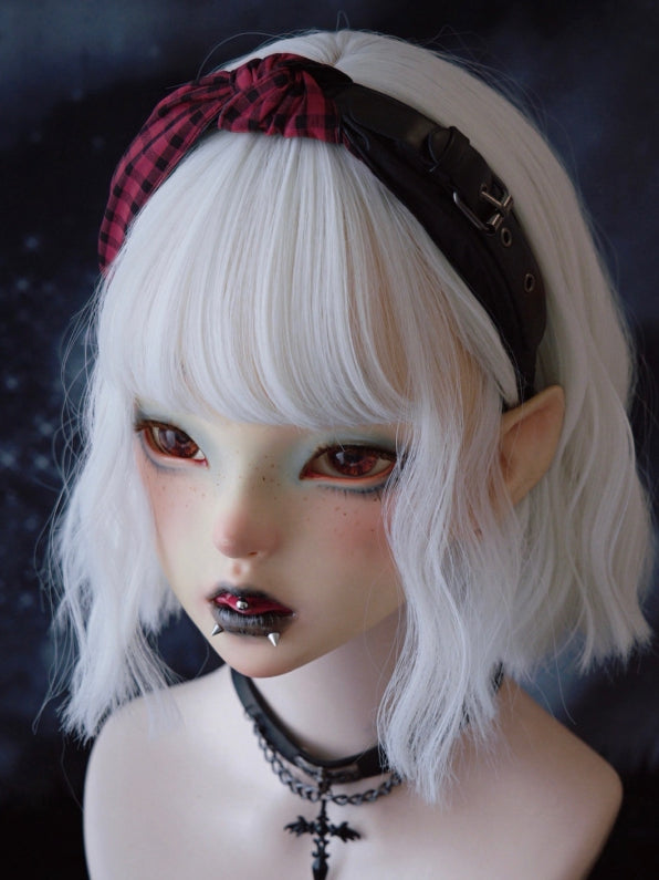 Pattern Black Design Plaid Red With And Buckle KC Knot