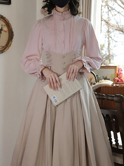 Classic Ruffle Lolita Blouse with Lace - Tiny Garden