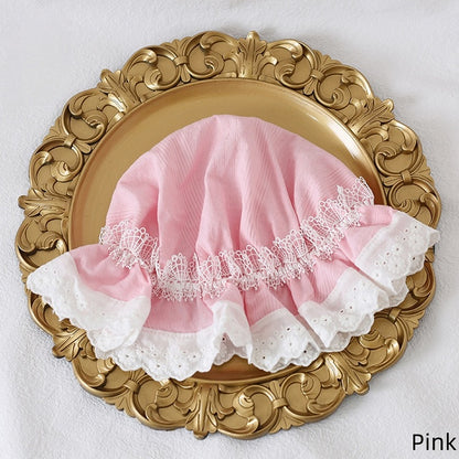 Hat White Colors Cute Baby Lace-Trimmed 12 Lolita With