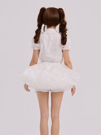 Puffy 30CM Petticoat White