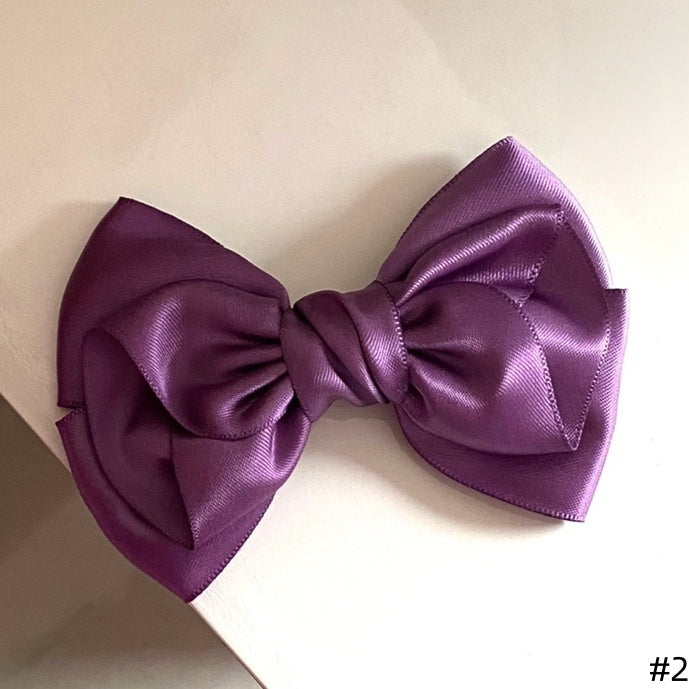 Bowknot Vintage Elegant Purple Hairclip Lolita