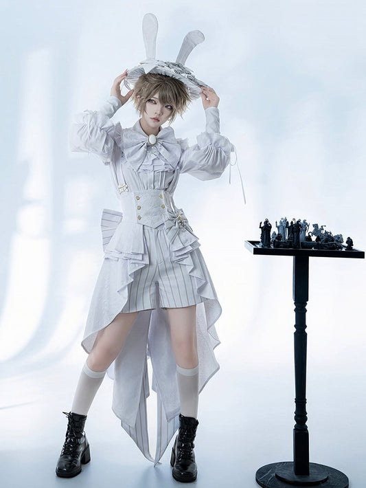Gestreifte Shorts Ouji Theater Prince Lolita White Bunny