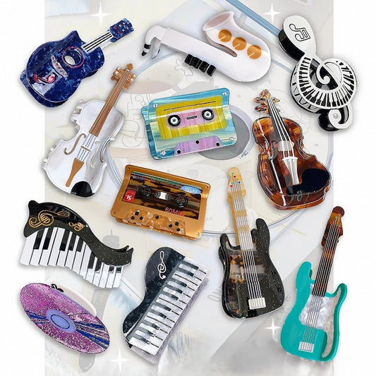 Optionen Claw Clip Y2K Musical 17 Instrumente Mini