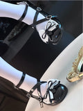 Accent Sweet mit Lolita Mary Janes PU-Schleife Schwarz