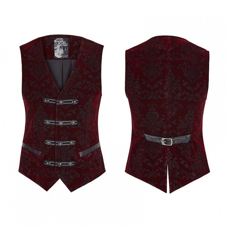 Men's Gothic Vest Red