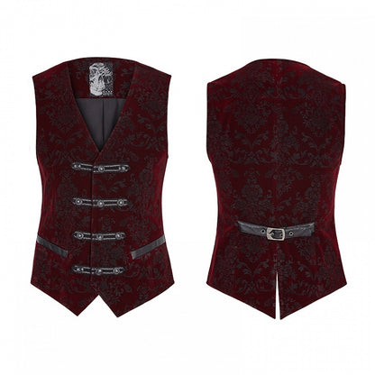 Men's Gothic Vest Red