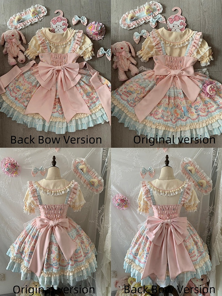 3D Pink Back Bow Lolita