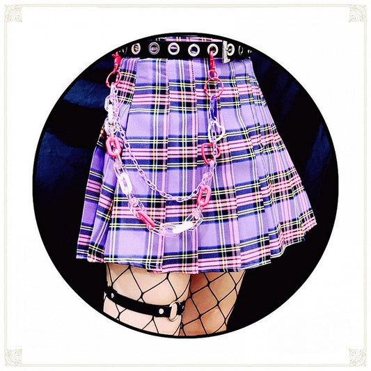 with Details Chain Heart Pink Kawaii Waist