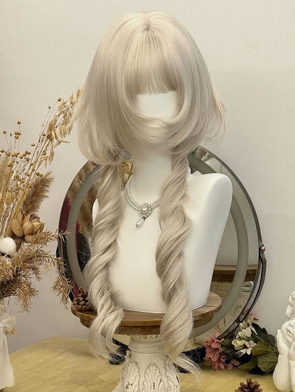 Blonde 71cm Full Bang Wig with Long Roman Curly - Alice Garden