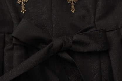 Coat Lolita Detachable Ouji Cape Aristocrat Design Vintage Fashion Black