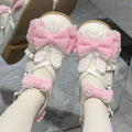 Bows Bunny Low-heel/Mid-heel - Shoes Dreamy Polka Dot White