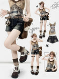 Denim-Shorts im Black Wash Design mit verblasstem Bittersweet-Look
