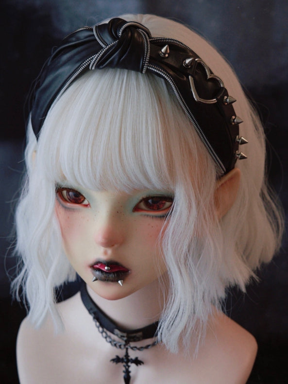 Gothic Buckle KC Studs Decorated Knot Black Design