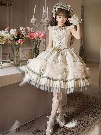 Jasmine Corset Bodice Princess Lolita Boning Dress
