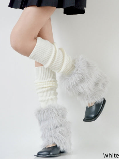 Fur 4 Y2K Warmers Plush Colors Faux Leg