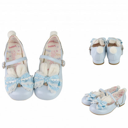 at Jane Sweet Shoes Top Mary with Lolita Bow Blue