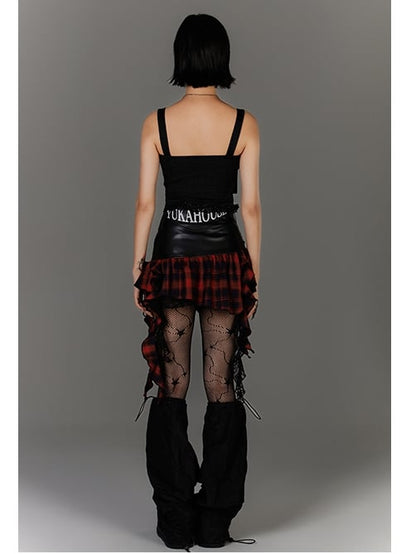 Glamorous Ärmelloses Korsett Top Träger Schwarz Herzförmiger Ausschnitt Schnalle Schulter