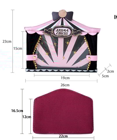 ブラックサーカス スイートバニー＆ベアプリント 痛バッグ