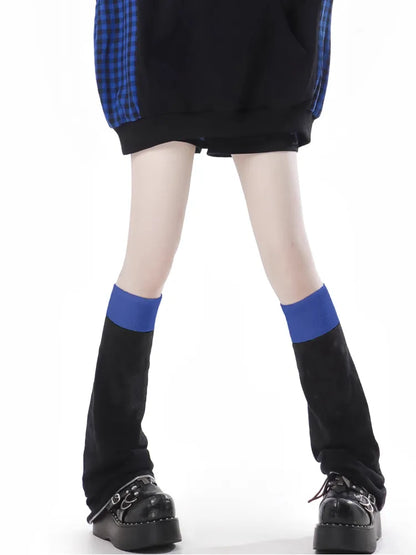 ブラックレッグウォーマーブルーダーク