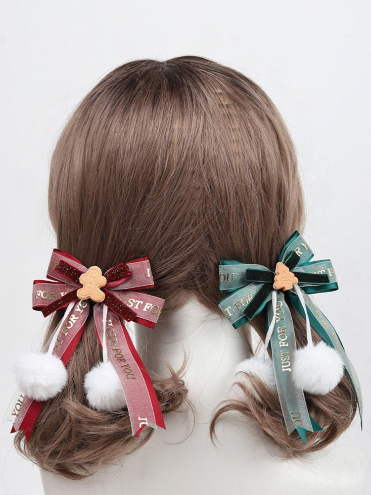 Lolita Options Christmas-style 4 Hairclip Gingerbread