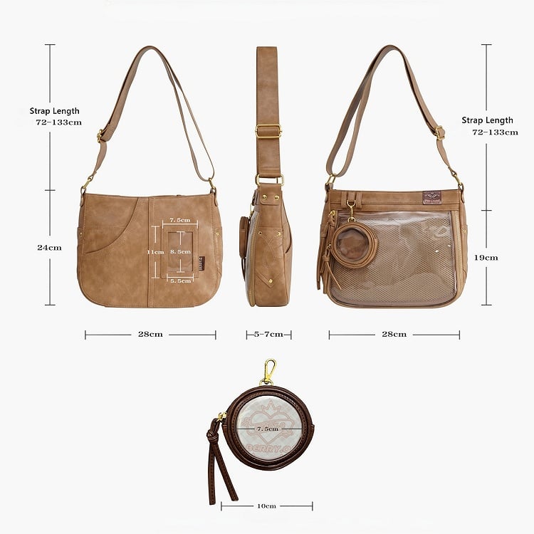 ダークブラウン ウェイストランドパンク 大容量イタバッグ