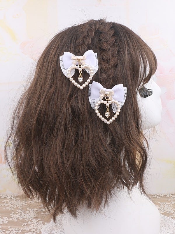 Jirai Bowknot Kei Options Charm Color 8 Hairclip Heart