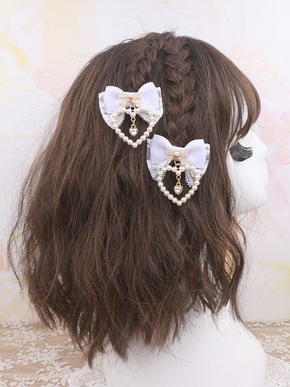 Jirai Bowknot Kei Options Charm Color 8 Hairclip Heart