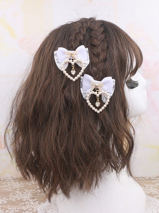 Jirai Bowknot Kei Options Charm Color 8 Hairclip Heart