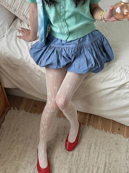 Floral Pattern (Romantic Pantyhose Style) Fishnet Versatile