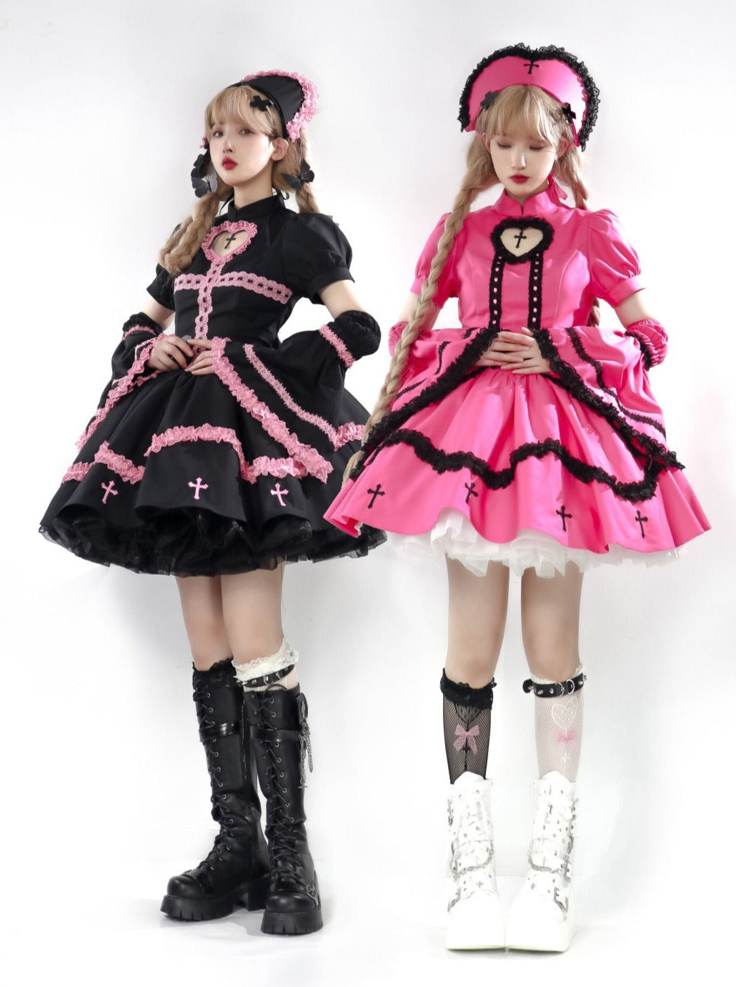 Subkultur Lolita Kleid Y2K Cross