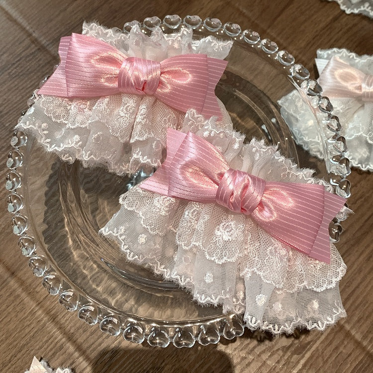 Cuffs Bow Layered Wrist 4 Options Lace