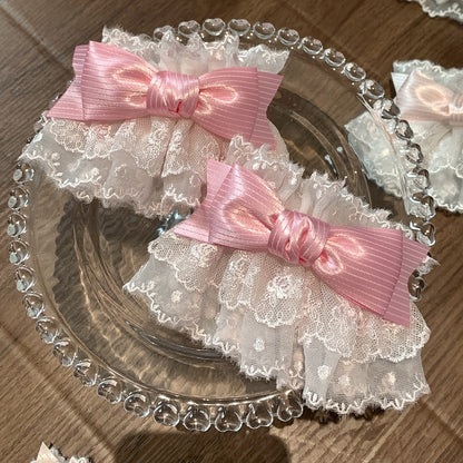 Cuffs Bow Layered Wrist 4 Options Lace