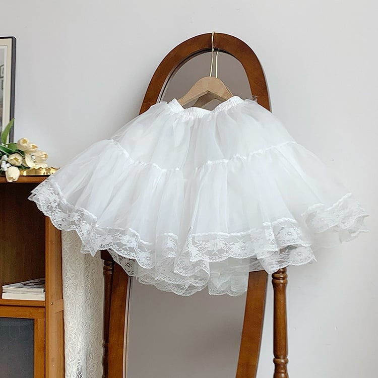 White Petticoat in 35cm, 45cm & 55cm Lengths - With PUJI