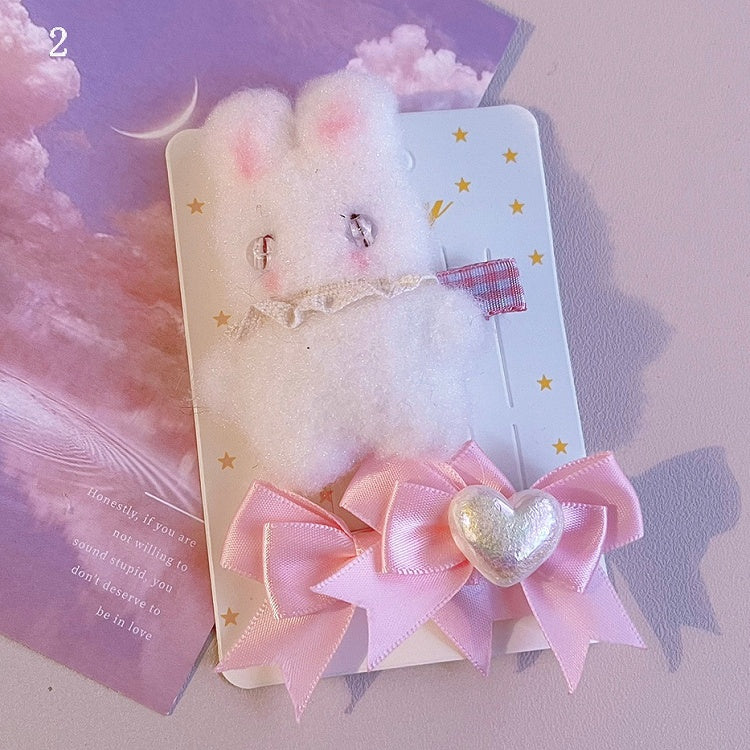 Bär Optionen 3 Haarspangen Design Details Bowknot