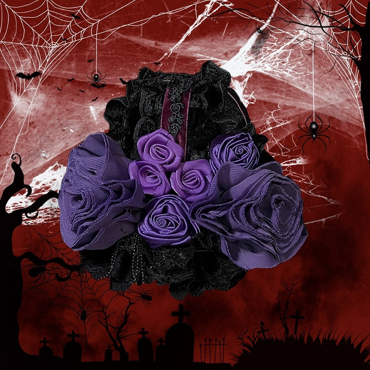 6 Showa Gothic Color Headpiece Birdcage-style Lolita Options