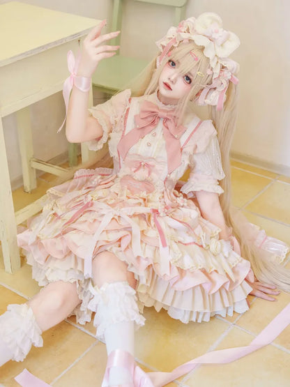 KCブルー/スイートピンクの蝶結び