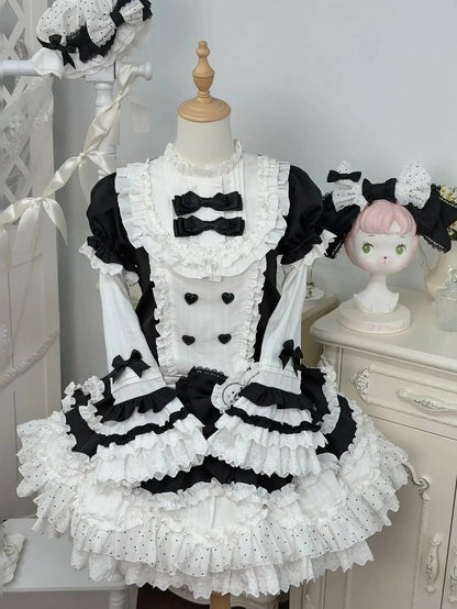 White Detachable and Black Sleeves