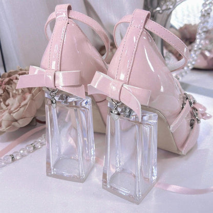 Sweet Janes Deep - Transparent Heel Mary Pink
