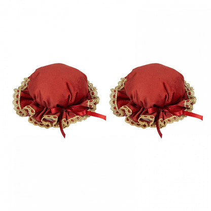 Red Han Lolita Hairclips - With PUJI