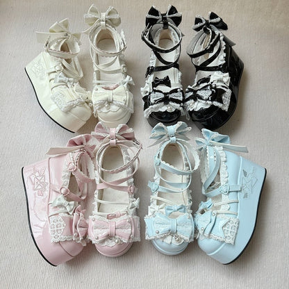 Sweet Platform Decor - Mary Janes Beads Pink
