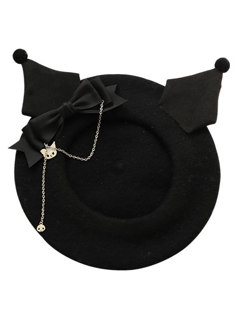 Sweet 4 Dark Options Beret Bowknot