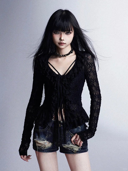 Slim-fitting Cami Top Black V-Neck Glamorous