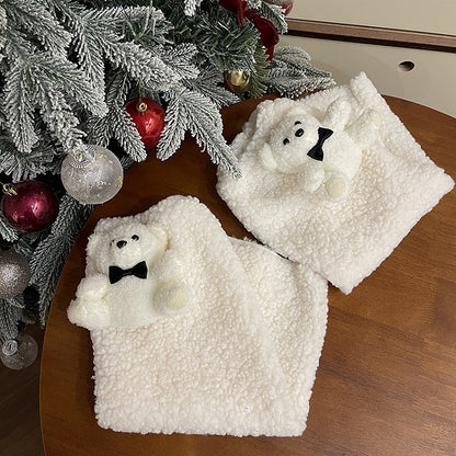 Weiße Lolita-Bärenpuppe mit Schleife